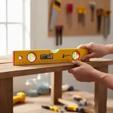 Nível de Alumínio Fertak Tools 12" 30cm OU 60 cm Com 3 Bulbos/Bolhas Nivelador Nivel de Mão Para Nivelamento.