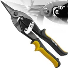 Tesoura Aviação FERTAK TOOLS 10" Pol 25cm p/ corte de Chapa de Aço até 1,2mm
