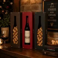 Caixa De Vinho, Porta Rolhas, Decoração, Presente, Taça