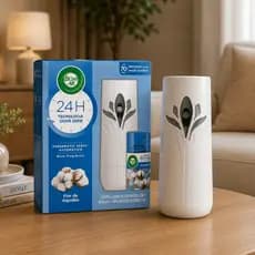 Aromatizador Elétrico Bom Ar de Algodão Completo e/ou Refil -  Bom Ar Air Wick Aparelho + Refil 250g