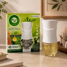 Aparelho + Refil Bom Ar Difusor Elétrico FLORESTA TROPICAL  - cheirinho de casa perfume aromatizador