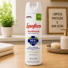 Desinfetante Lysoform Aroma Original 360ml - Limpa, Elimina Germes e Odores, Seguro para Pets