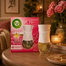 Aparelho + Refil Bom Ar Difusor Elétrico Jardim de Rosas - cheirinho de casa, aromatizador
