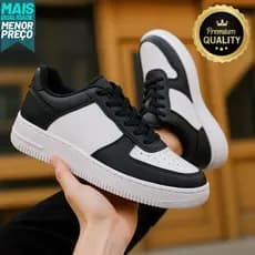 Tenis Branco Masculino 34 Ao 43 Super Macio Todo em Couro Costura de primeira Promocao