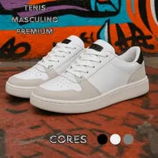 Tenis Masculino Street Casual Todo Costurado Conforto