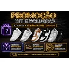 KIT 10 Pares Tênis Masculino Esportivos para Academia lcaminhada leve macio ENVIO IMEDIATO FULL