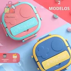 Marmita Lancheira Infantil Escolar Portátil Recipiente Para Comida Lancheira Lunch Box Bebê