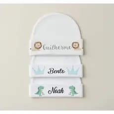 Touca RN Bebe Personalizada Nome Enxoval Recém Nascido Saída Hospital Maternidade Hipoalergênico Gorro Menino Menina