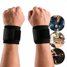 Kit Tensor De Pulso Punho De Compressão Tendinite Ortopédica Com Ajuste Alívio De Dor Musculação