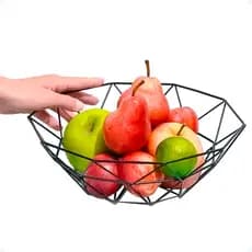 Fruteira Aramada Organizador De Frutas Cesto Metal Cozinha Para Frutas Organização De Mesa
