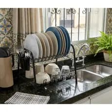 Escorredor Perfeito Para Qualquer Pia Dois Andares All Black - Envio Imediato