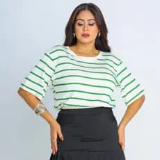 blusa listrada fermenina viscolycra 2024, 38/44