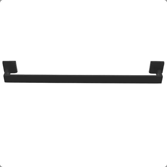 Suporte Porta Toalha Banho Lavabo Banheiro Aço Inox 304 Preto Fosco