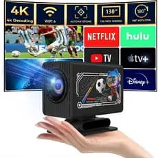 Atualizado Projetor Smart A1 Android 12.0 Full HD Bluetooth Wi-fi 150 Polegadas 1080p