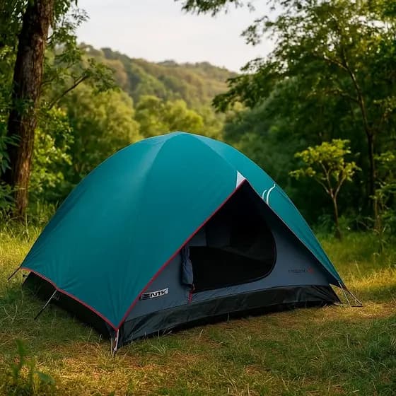 Barraca Cherokee GT 3 4 Pessoas Camping Iglu Impermeável Piso Térmico Coluna Água Alta Verde