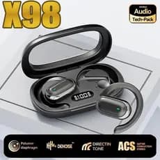 2025 X98 Fones de ouvido sem fio Bluetooth Fones de ouvido esportivos abertos Fones de ouvido para jogos