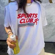 Clube Esportivo Americano retro Esportes Correndo Ciclismo Menina 100 % Algodão Premium Em Torno Do Pescoço Manga Curta