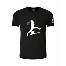 Alta Qualidade 200GSM Casais Camisetas De Manga Curta Soltas Deyoco Clássico Tênis Silhueta Impressão Roupa De Casal