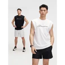 Colete Estampado Com Assinatura Minimalista Para Meninos , Verão , Estilo Americano , Marca Da Moda , Solto , Gola Redon
