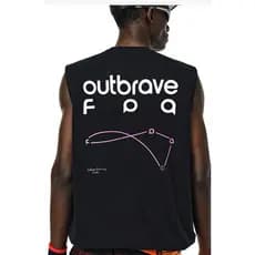 Colete Esportivo Sem Mangas Americano Minimalista Carta Impressão Solta Basquete fitness Ombro Camiseta