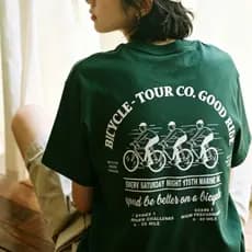 GOOD RIDE Camiseta Feminina De Manga Curta Estampada Estilo Esportivo Retrô Americano Para Ciclismo
