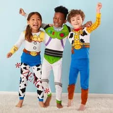 Crianças Primavera Toy Story Pijamas Menino Dos Desenhos Animados Buzz Lightyear/Woody Cosplay Clothes 2 Peça 2-7 Anos