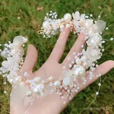 Meninas Cor Prata Pérola Strass Pentes De Cabelo Acessórios De Casamento Para Mulheres Crianças Enfeites Jóias Nupcial