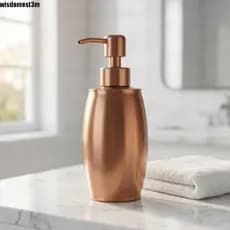 Dispensador De Sabão WISDOMESTM , Líquido Em Ouro Rosa De Aço Inoxidável Loção Recarregável