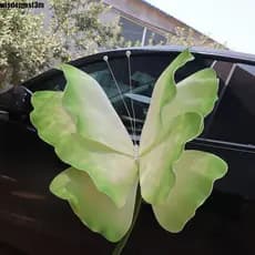 Borboleta De Papel Crepom Gigante WISDOMESTM , Falsa Simulada Artificial De 50 Cm PE Gradiente