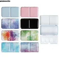Caixa De Pintura Em Aquarela WISDOMESTM , Lata De Paleta De Tamanho Portátil De Construção De Metal , Design De Tampa