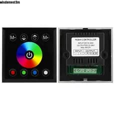 Controlador De Luz De Tira LED WISDOMESTM , Painel De Toque De Entrada Capacitiva 12-24V DC