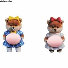 Adesivos Wisdomest Shiba Inu , Para Barriga De Cachorro , Chubby