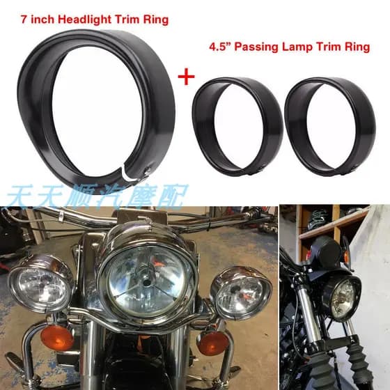 = Harley modificado Road King Street grande farol deslizante chapéu aba cauda macia gordo menino sucessor Retro farol ab