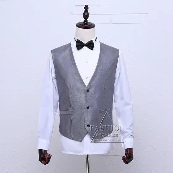 [24 horas] Estúdio Photo Host Colete de palco cerimonial Traje de desempenho Traje de coro Vestido masculino Colete Cole