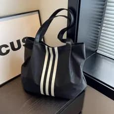 [XKB] Versão coreana Bolsa de lona de grande capacidade Bolsa feminina Bolsa tote Novo estilo Moda estilo preguiçoso Bol