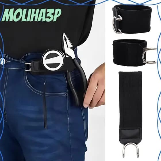 Gancho de Cinto Sem Fivela Elástico Unissex Confortável - Ajustável de Metal para Jeans Calças, Novo Presente