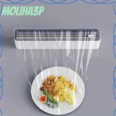 Cortador De Plástico MOLIHA3P , Dispensador De Filme Para Alimentos Com Extensível , Corte Duplo Deslizante