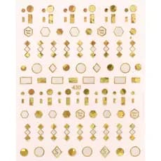 Adesivo de Manicure Laser ouro prata dourado estrela lua adesivo de unha 3D adesivo peça de unha decalque decorativo