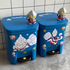 Diga Ultraman lata de lixo doméstica sala de estar bonito alto valor dos desenhos animados quarto das crianças menino ba