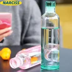 Garrafa De Água NARCISSUSPW , Copo Transparente 500/750ML , Suco À Prova De Vazamentos Timescale