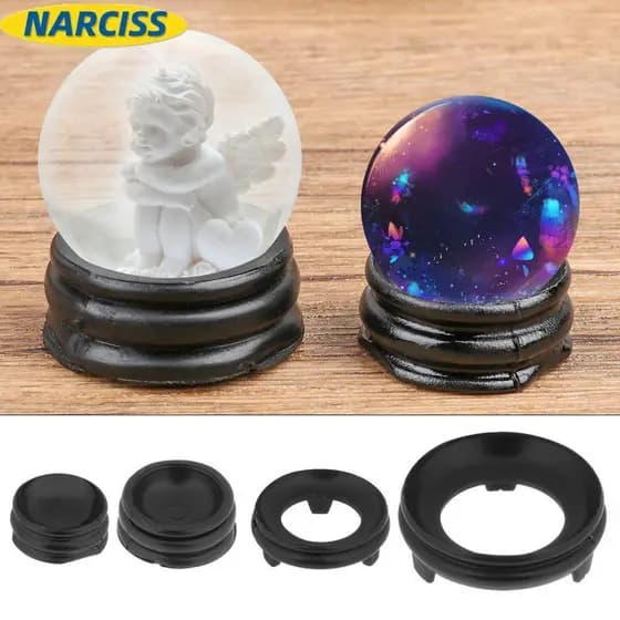 SUPORTE DE BOLA DE CRISTAL Base Exibição Esfera Vidro Decoração Casa Artesanato Presente Fotografia Escultura DIY