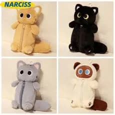 Lápis NARCISSUSPW , Bolsa Multifuncional Para Caneta De Grande Capacidade , Caixa De Gato De Pelúcia De Alta Qualidade