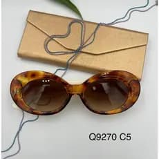 Óculos de Sol Q9270 – Estilo Retrô Oval com Cores Vibrantes Óculos de sol femininos ou masculinos