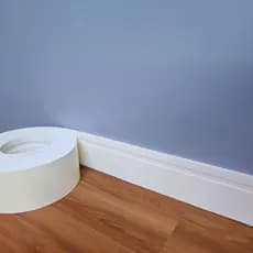 20M Rodapé Flexível 10CM EVA À Prova D'água Autocolante Moldura Parede Frisado