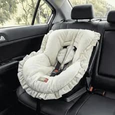 Capa de Bebê Conforto 100% Algodão Bege Off White Batistela Baby