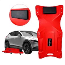 CARRO ESTEIRA VERMELHO  MECANICO COM ENCOSTO CAPACIDADE 150KG