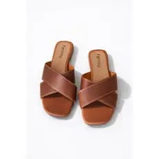 Chinelo Feminino Slide Tira X Confortável Leve Casual Dia a Dia Branco Preto Caramelo Dourado