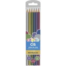 Lápis de Cor Cis Criatic Cores Metálicas com 6 cores