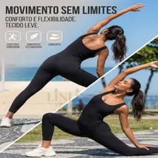 Macacão Feminino De Ioga Sem Costura Conjunto De Fitness Esportivo Incluindo Tops Esportivos E Calças Esportivas