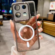 Para MOTO G75 5G G86 G56 G100 Pro G66J G66Y Embalagem Caso Do Telefone Lente Da Câmera Magnético Carregador Sem Fio Ades